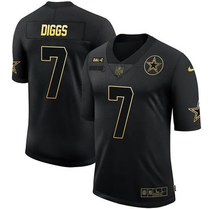Men’s Dallas Cowboys Black Gold Jersey Collection – All Stitched