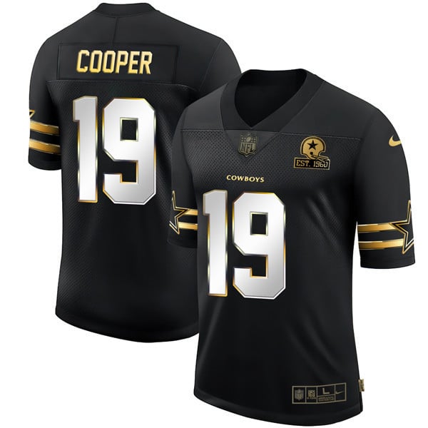 Men’s Dallas Cowboys Black Gold Jersey Collection – All Stitched