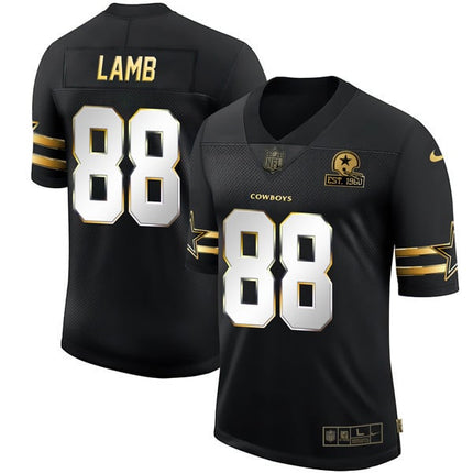 Men’s Dallas Cowboys Black Gold Jersey Collection – All Stitched