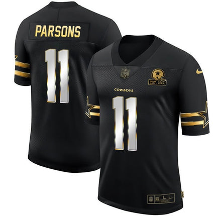 Men’s Dallas Cowboys Black Gold Jersey Collection – All Stitched