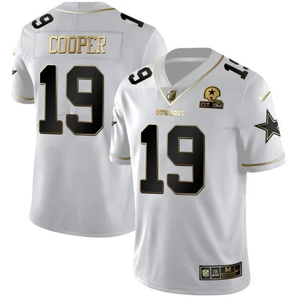 Dallas Cowboys White Gold Jersey EST 1960 Patch - All Stitched