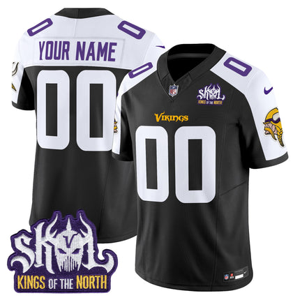 Minnesota Vikings King Of The North Patch Vapor Limited Custom Jersey - All Stitched
