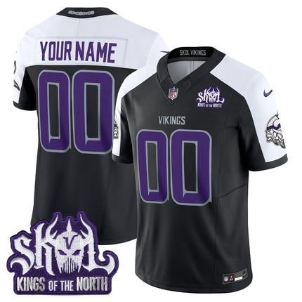Minnesota Vikings 2024 Winter Warrior Skol Patch Vapor Limited Custom Jersey - All Stitched