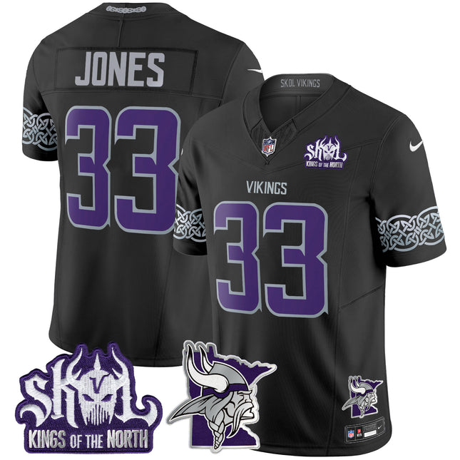 Men's Minnesota Vikings 2024 Winter Warrior Skol Patch Vapor Limited Jersey V2 - All Stitched
