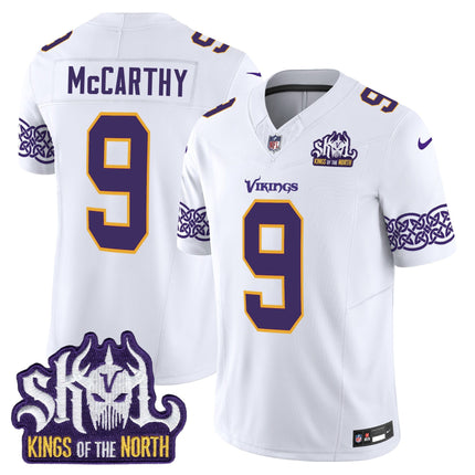Men's Minnesota Vikings King Of The North Patch Throwback Vapor Limited Jersey V2 - All Stitched