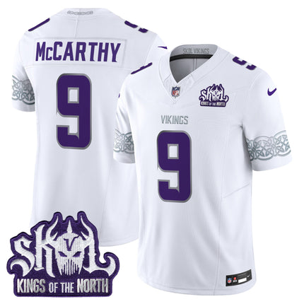 Men's Minnesota Vikings King Of The North Patch Throwback Vapor Limited Jersey V2 - All Stitched