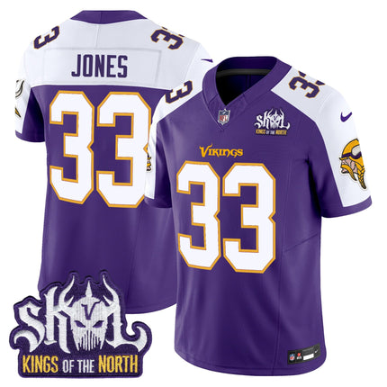 Men's Minnesota Vikings King Of The North Patch Throwback Vapor Limited Jersey V2 - All Stitched