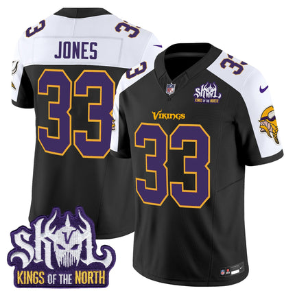 Men's Minnesota Vikings King Of The North Patch Throwback Vapor Limited Jersey V2 - All Stitched