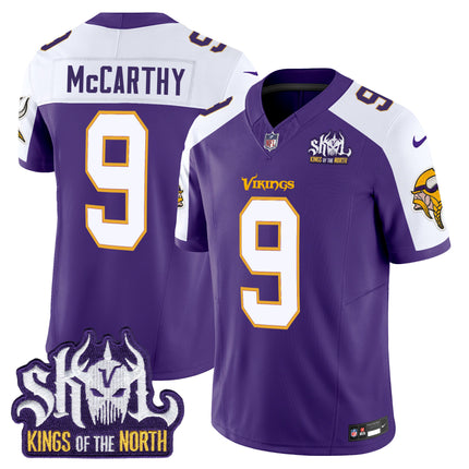 Men's Minnesota Vikings King Of The North Patch Throwback Vapor Limited Jersey - All Stitched