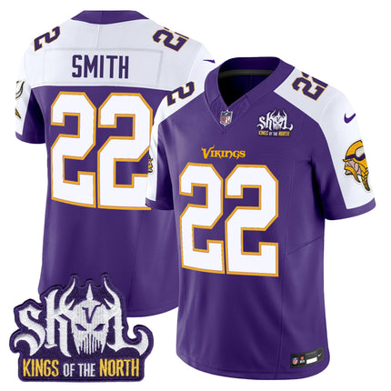 Men's Minnesota Vikings King Of The North Patch Throwback Vapor Limited Jersey - All Stitched