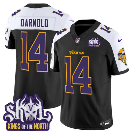 Men's Minnesota Vikings King Of The North Patch Throwback Vapor Limited Jersey - All Stitched