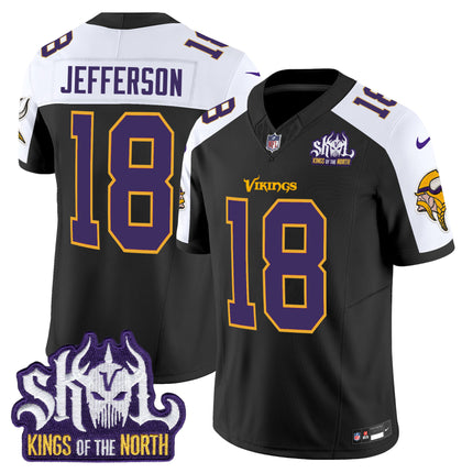 Men's Minnesota Vikings King Of The North Patch Throwback Vapor Limited Jersey - All Stitched