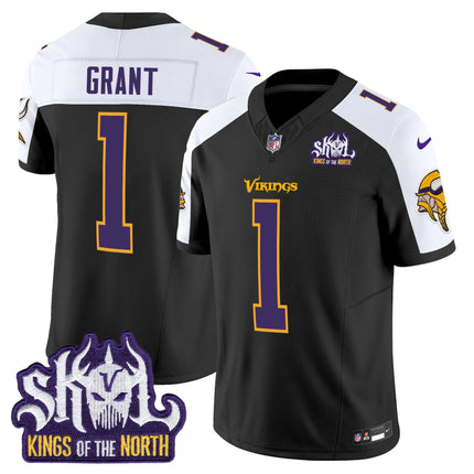 Men's Minnesota Vikings King Of The North Patch Throwback Vapor Limited Jersey - All Stitched