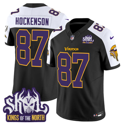Men's Minnesota Vikings King Of The North Patch Throwback Vapor Limited Jersey - All Stitched