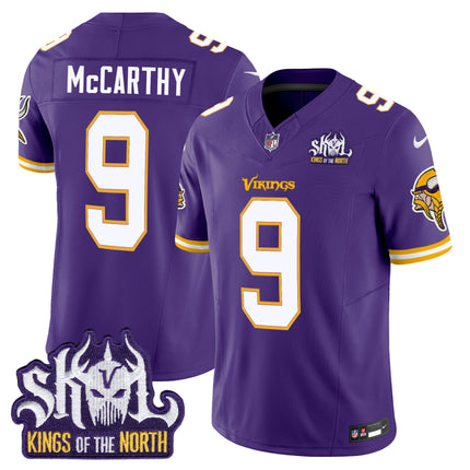 Men's Minnesota Vikings King Of The North Patch Throwback Vapor Limited Jersey - All Stitched