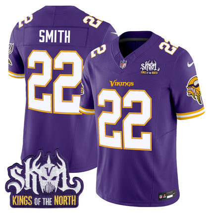 Men's Minnesota Vikings King Of The North Patch Throwback Vapor Limited Jersey - All Stitched