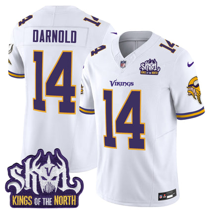 Men's Minnesota Vikings King Of The North Patch Throwback Vapor Limited Jersey - All Stitched