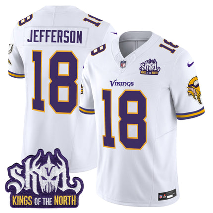 Men's Minnesota Vikings King Of The North Patch Throwback Vapor Limited Jersey - All Stitched
