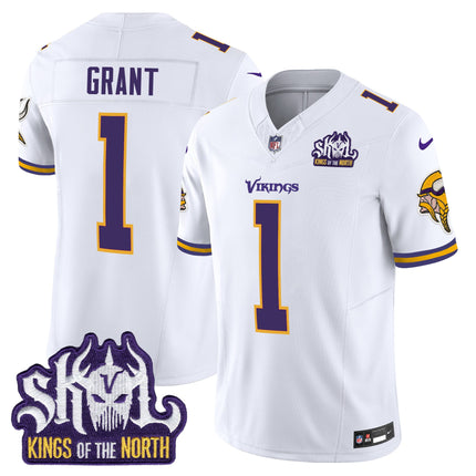 Men's Minnesota Vikings King Of The North Patch Throwback Vapor Limited Jersey - All Stitched