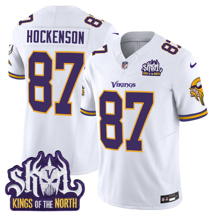 Men's Minnesota Vikings King Of The North Patch Throwback Vapor Limited Jersey - All Stitched