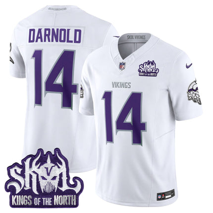 Men's Minnesota Vikings King Of The North Patch Throwback Vapor Limited Jersey - All Stitched