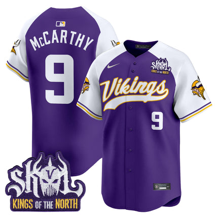 Men's Minnesota Vikings King Of The North Patch Vapor Premier Limited Jersey - All Stitched