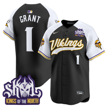 Men's Minnesota Vikings King Of The North Patch Vapor Premier Limited Jersey - All Stitched