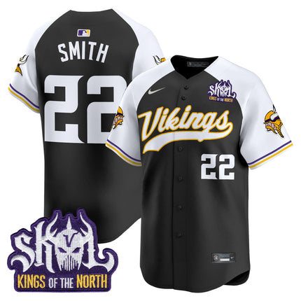 Men's Minnesota Vikings King Of The North Patch Vapor Premier Limited Jersey - All Stitched