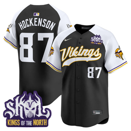 Men's Minnesota Vikings King Of The North Patch Vapor Premier Limited Jersey - All Stitched