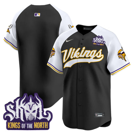 Men's Minnesota Vikings King Of The North Patch Vapor Premier Limited Jersey - All Stitched