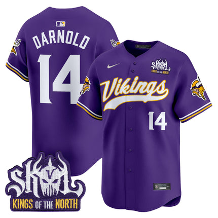 Men's Minnesota Vikings King Of The North Patch Vapor Premier Limited Jersey - All Stitched