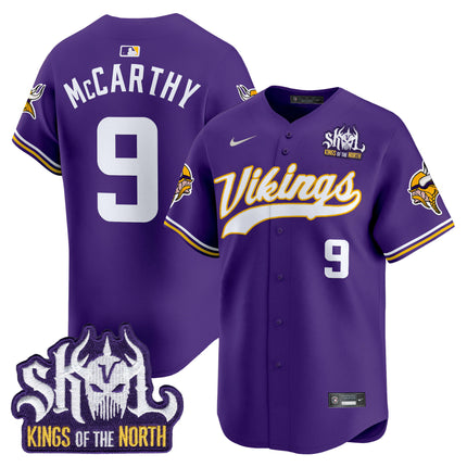 Men's Minnesota Vikings King Of The North Patch Vapor Premier Limited Jersey - All Stitched