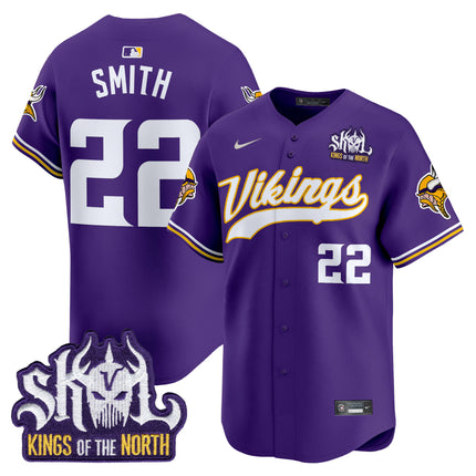 Men's Minnesota Vikings King Of The North Patch Vapor Premier Limited Jersey - All Stitched