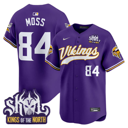 Men's Minnesota Vikings King Of The North Patch Vapor Premier Limited Jersey - All Stitched