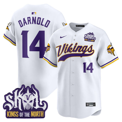 Men's Minnesota Vikings King Of The North Patch Vapor Premier Limited Jersey - All Stitched