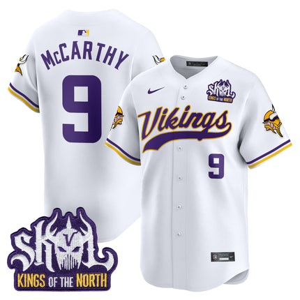 Men's Minnesota Vikings King Of The North Patch Vapor Premier Limited Jersey - All Stitched