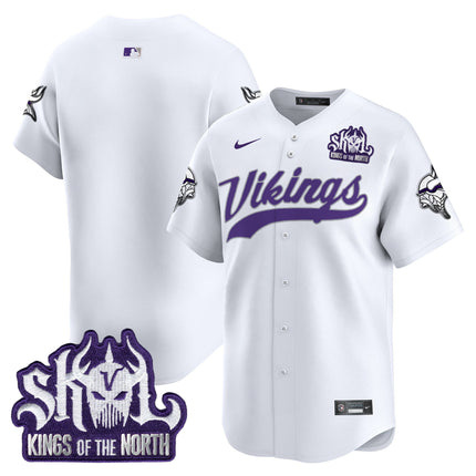 Men's Minnesota Vikings King Of The North Patch Vapor Premier Limited Jersey - All Stitched