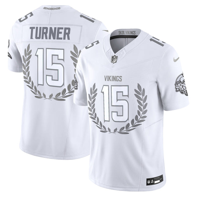 Minnesota Vikings Platinum MVP Vapor Limited Jersey - All Stitched
