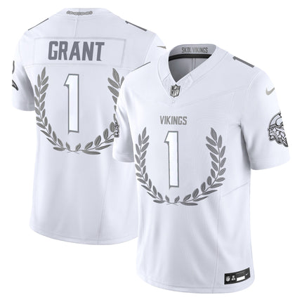 Minnesota Vikings Platinum MVP Vapor Limited Jersey - All Stitched