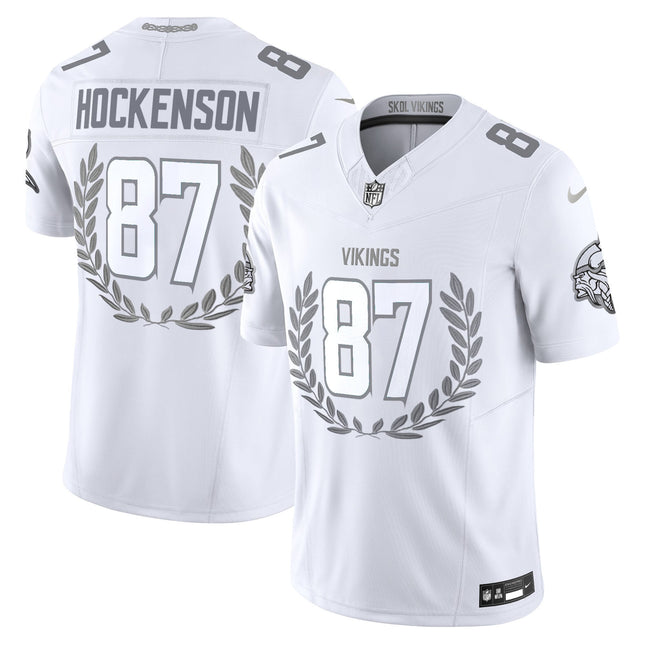 Minnesota Vikings Platinum MVP Vapor Limited Jersey - All Stitched
