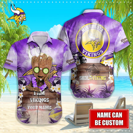 Minnesota Vikings NFL-Hawaiian shirt custom Q-48112