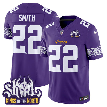 Men's Minnesota Vikings King Of The North Patch Vapor Limited Jersey V2 - All Stitched