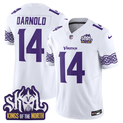 Men's Minnesota Vikings King Of The North Patch Vapor Limited Jersey V2 - All Stitched