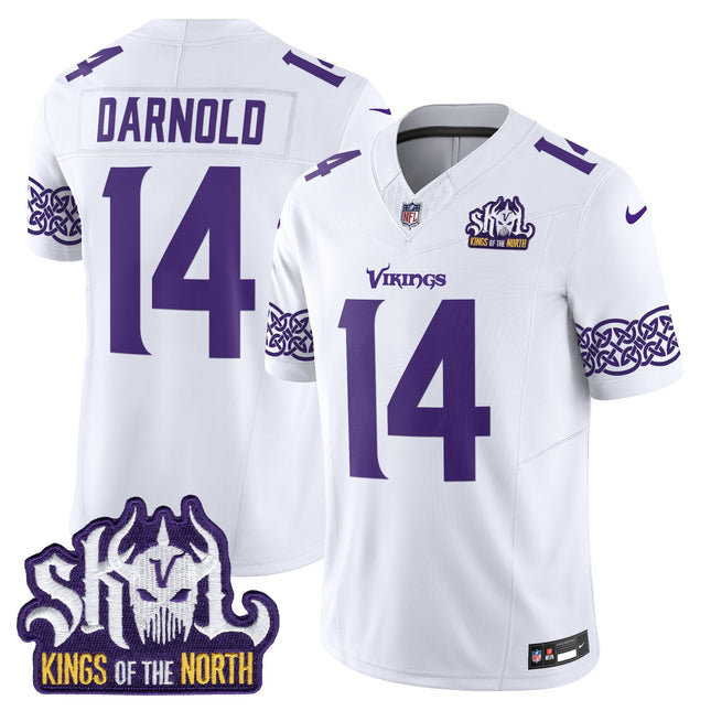 Men's Minnesota Vikings King Of The North Patch Vapor Limited Jersey V2 - All Stitched