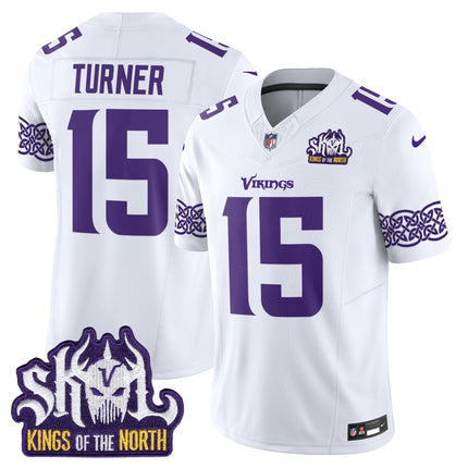 Men's Minnesota Vikings King Of The North Patch Vapor Limited Jersey V2 - All Stitched