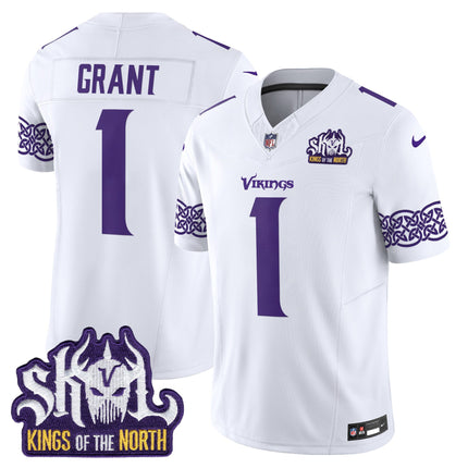 Men's Minnesota Vikings King Of The North Patch Vapor Limited Jersey V2 - All Stitched