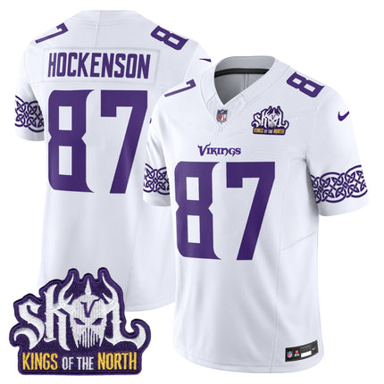 Men's Minnesota Vikings King Of The North Patch Vapor Limited Jersey V2 - All Stitched