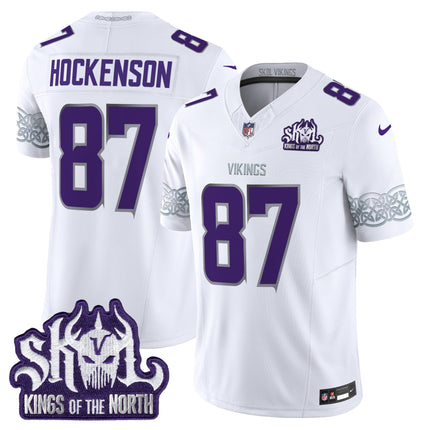 Men's Minnesota Vikings King Of The North Patch Vapor Limited Jersey V2 - All Stitched