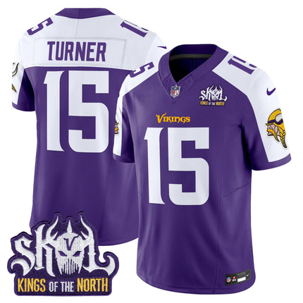 Men's Minnesota Vikings King Of The North Patch Vapor Limited Jersey V2 - All Stitched