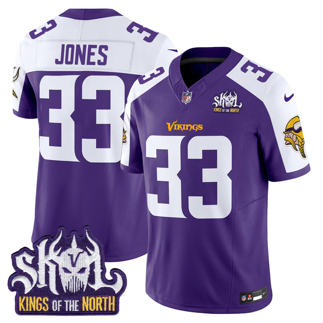 Men's Minnesota Vikings King Of The North Patch Vapor Limited Jersey V2 - All Stitched